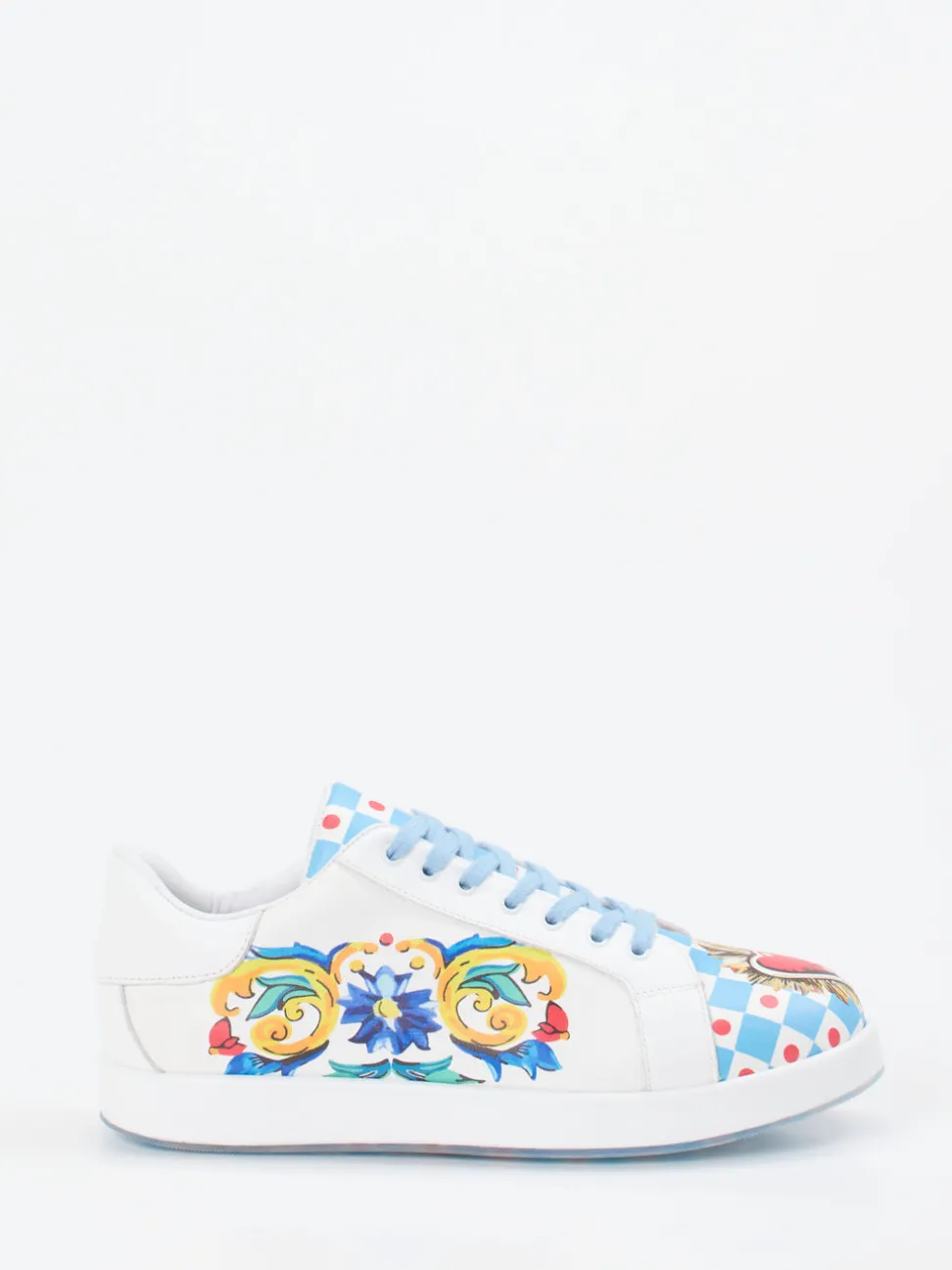 Rise – Sneaker aus Leder mit Allover-Grafikprint