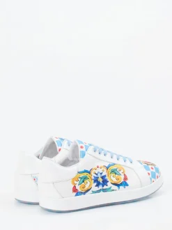 Rise – Sneaker aus Leder mit Allover-Grafikprint