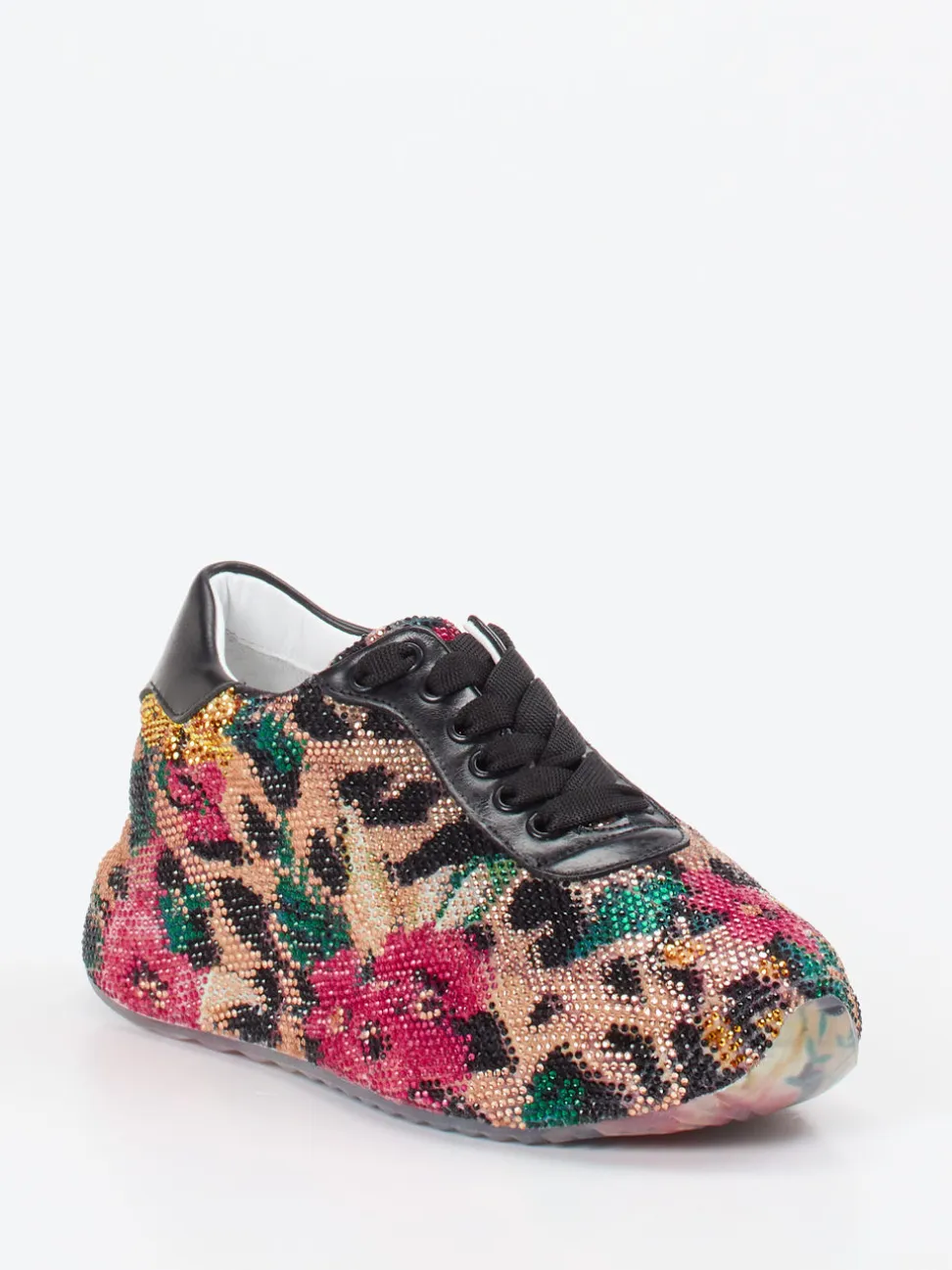 Rise – Sneaker aus Textil mit Strassbesatz