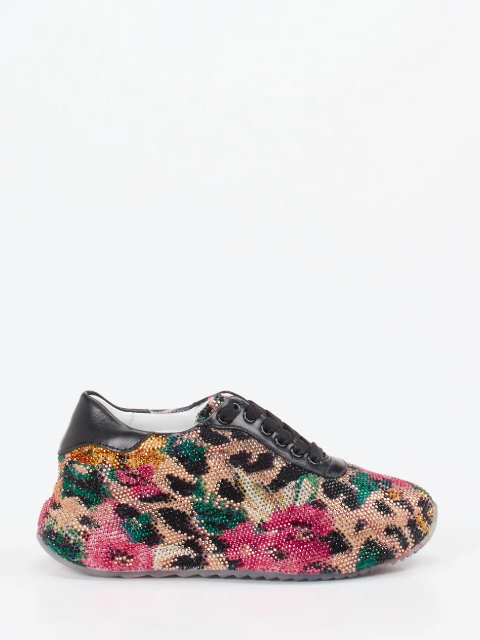 Rise – Sneaker aus Textil mit Strassbesatz