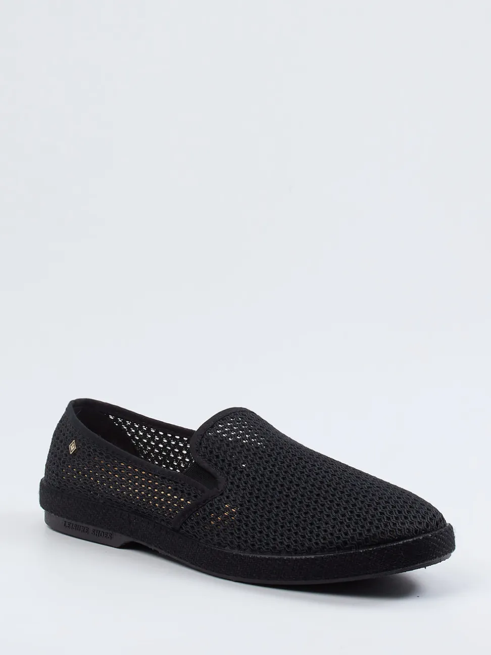 Rivieras – Slip-On aus Mesh-Textil Schwarz