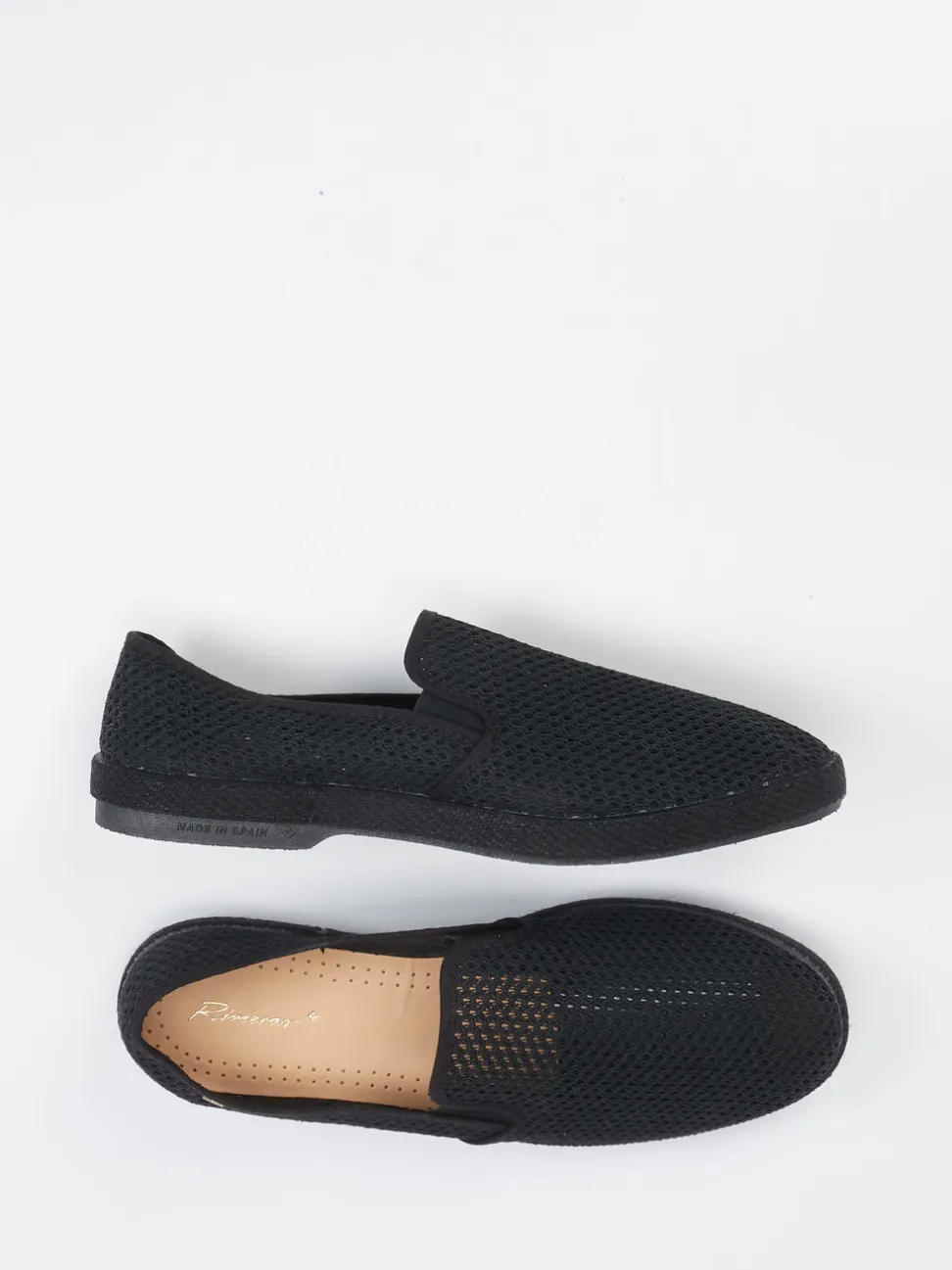 Rivieras – Slip-On aus Mesh-Textil Schwarz