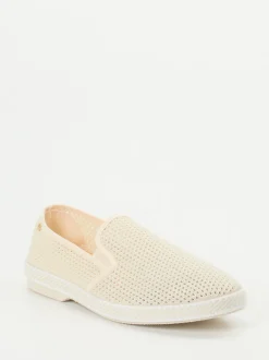Rivieras – Slip-On Sneaker aus Mesh-Textil Beige