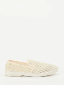Rivieras – Slip-On Sneaker aus Mesh-Textil Beige