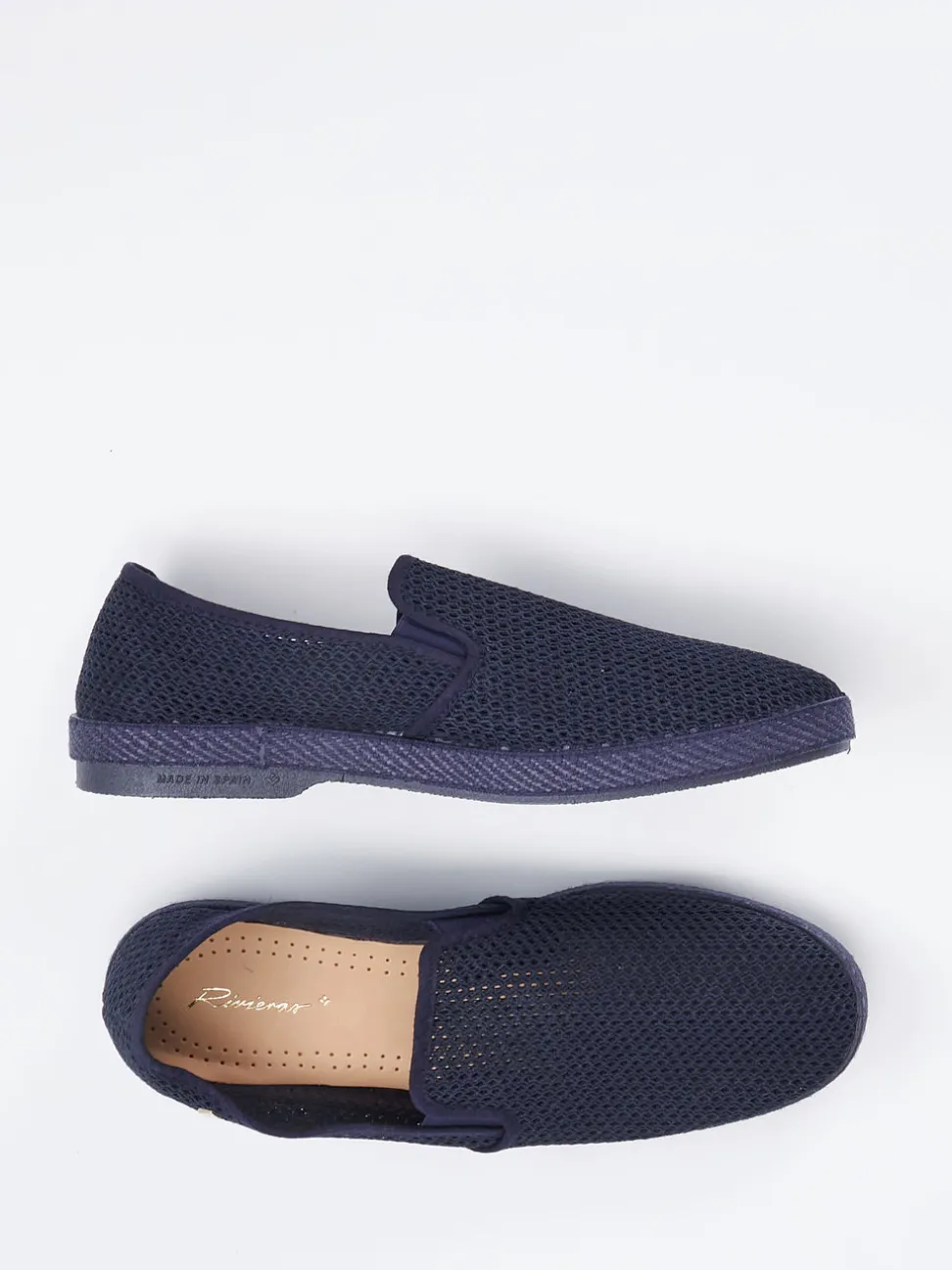 Rivieras – Slip-Ons aus Textil-Mesh Dunkelblau