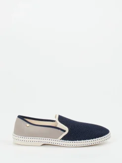 Rivieras – Slipper aus Textil-Mesh in Dunkelblau