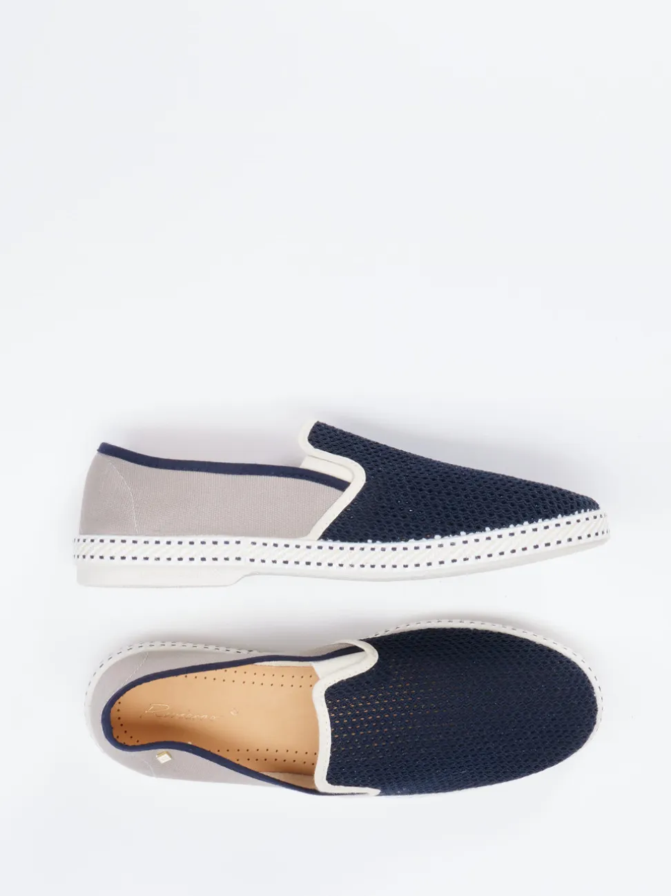 Rivieras – Slipper aus Textil-Mesh in Dunkelblau