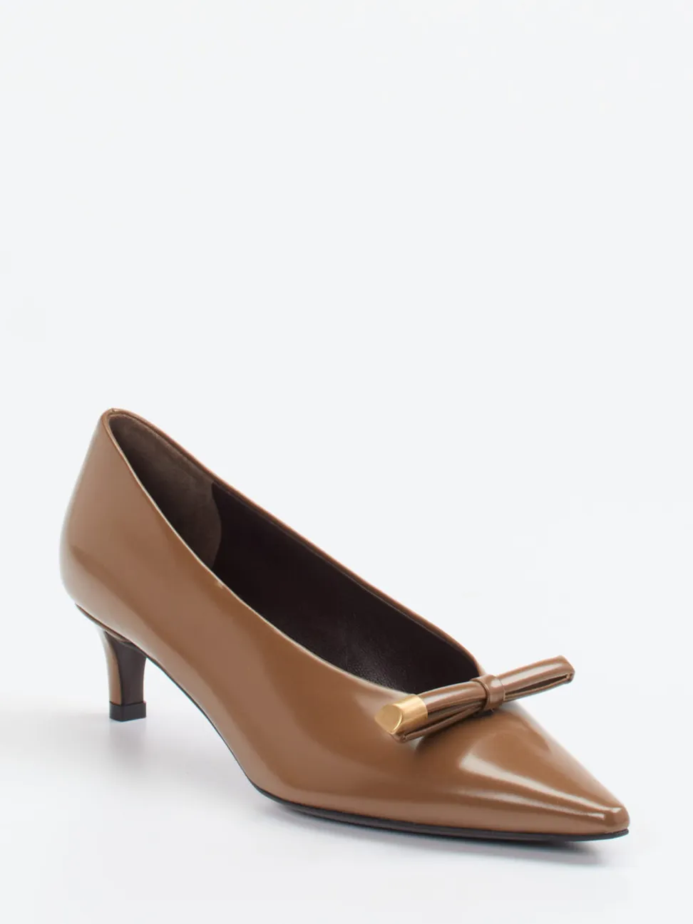 Roberto Festa – Kitten Heels aus Hochglanzleder karamell