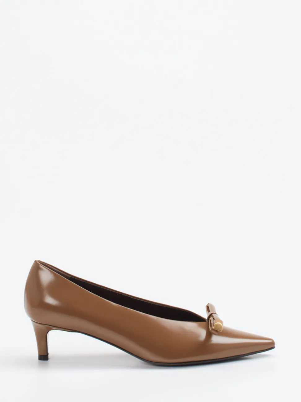 Roberto Festa – Kitten Heels aus Hochglanzleder karamell
