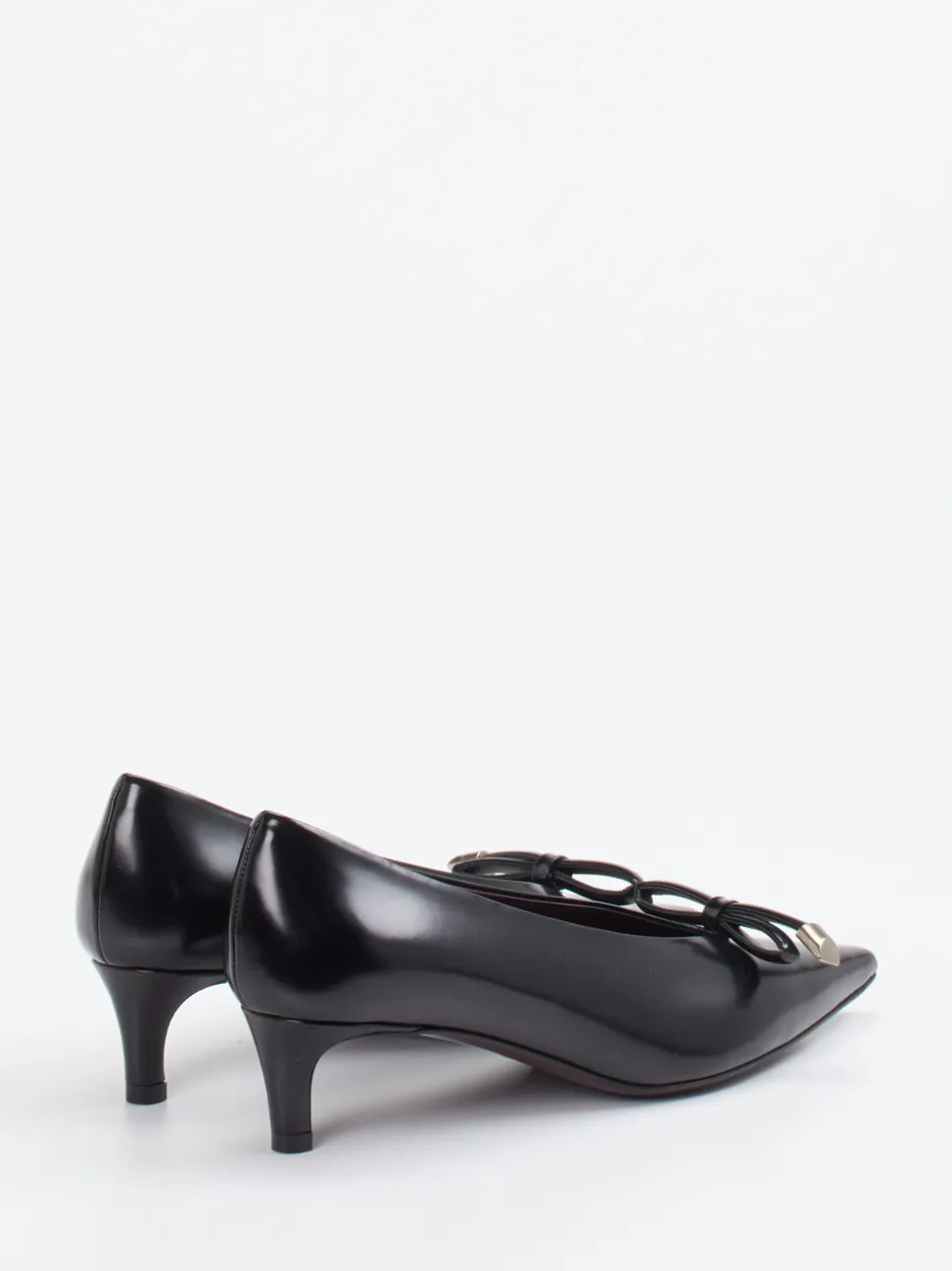 Roberto Festa – Pumps aus Hochglanzleder Schwarz