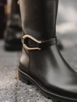 Roberto Festa – Reitstiefel aus Kalbleder schwarz