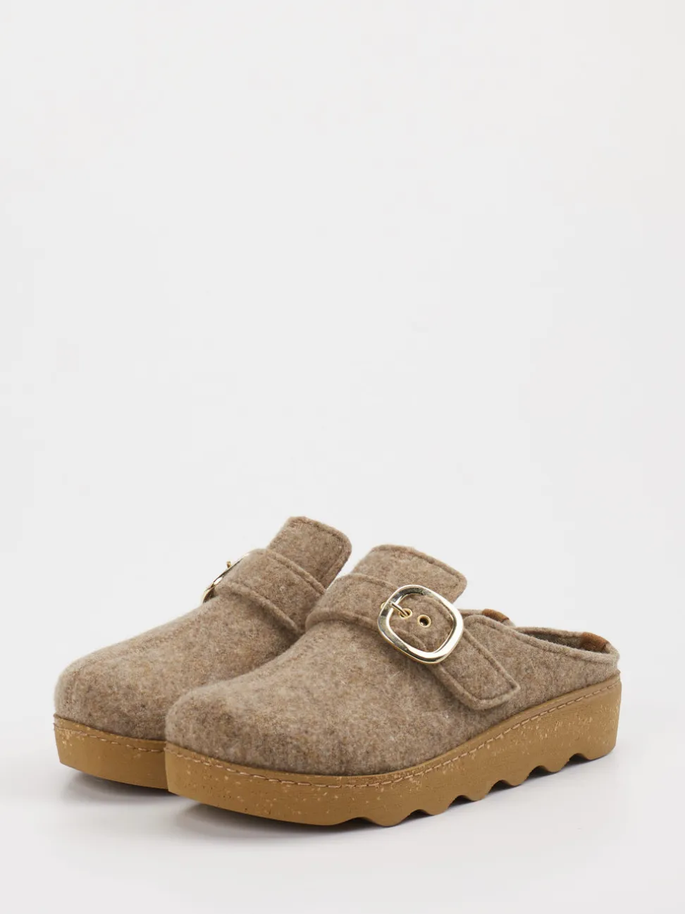 Rohde – Clogs aus Filz Beige