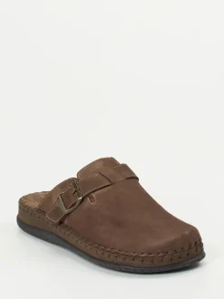 Rohde – Clogs aus Nubukleder in Braun