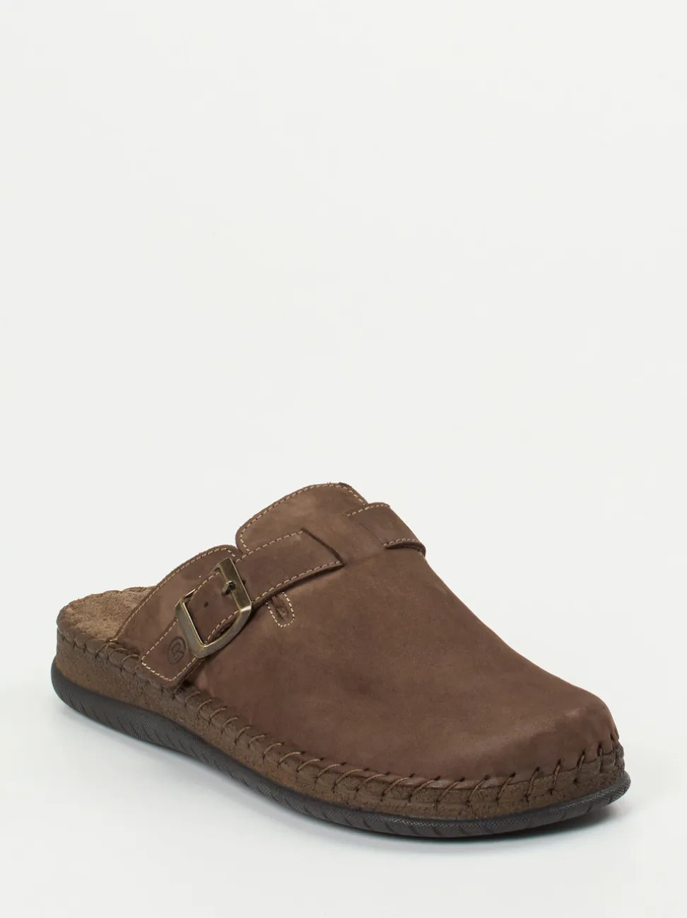Rohde – Clogs aus Nubukleder in Braun