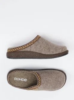 Rohde – Filzpantoffel aus Filz in Beige