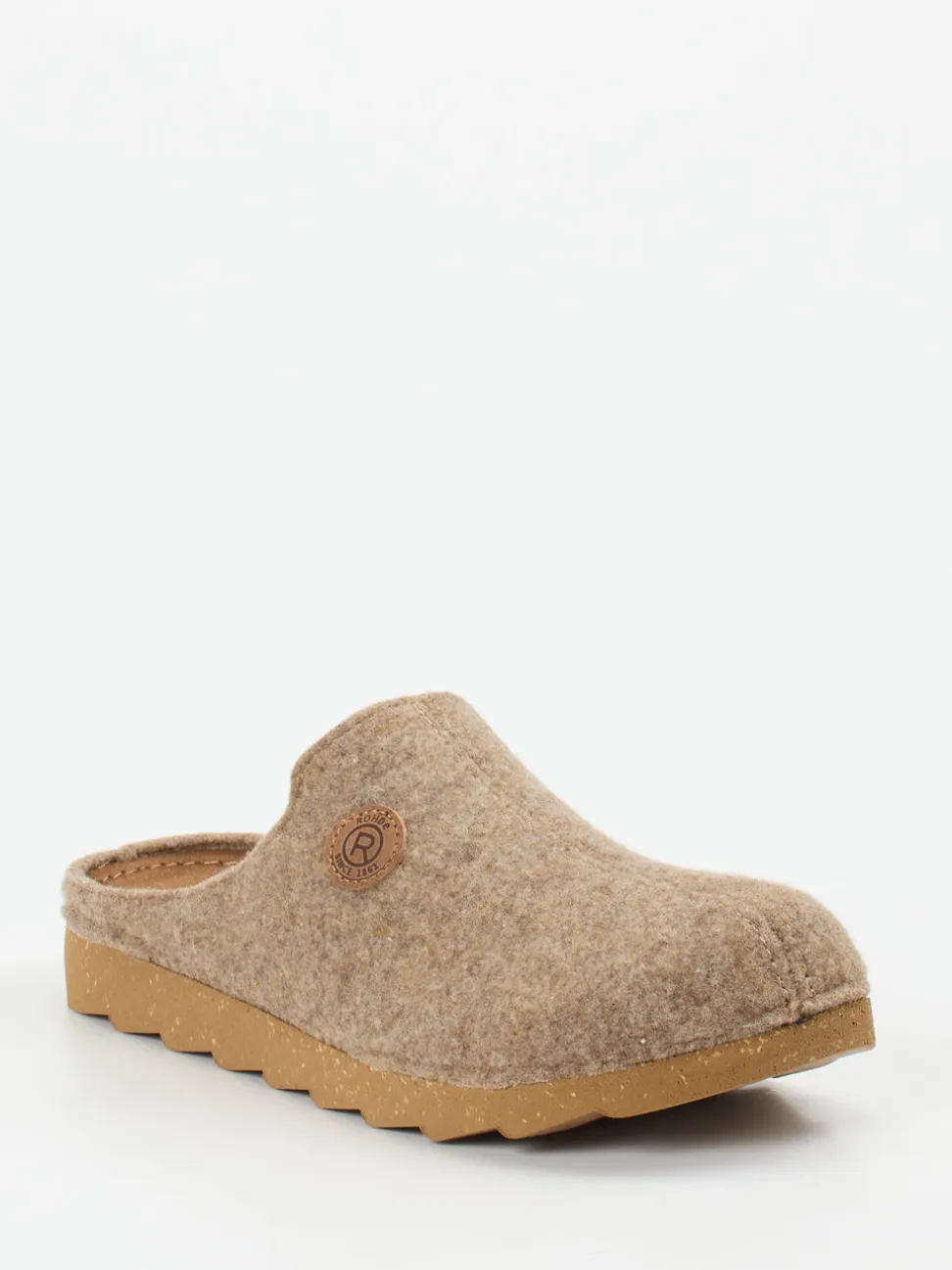 Rohde – Filzpantoffeln aus Soft-Filz in Beige