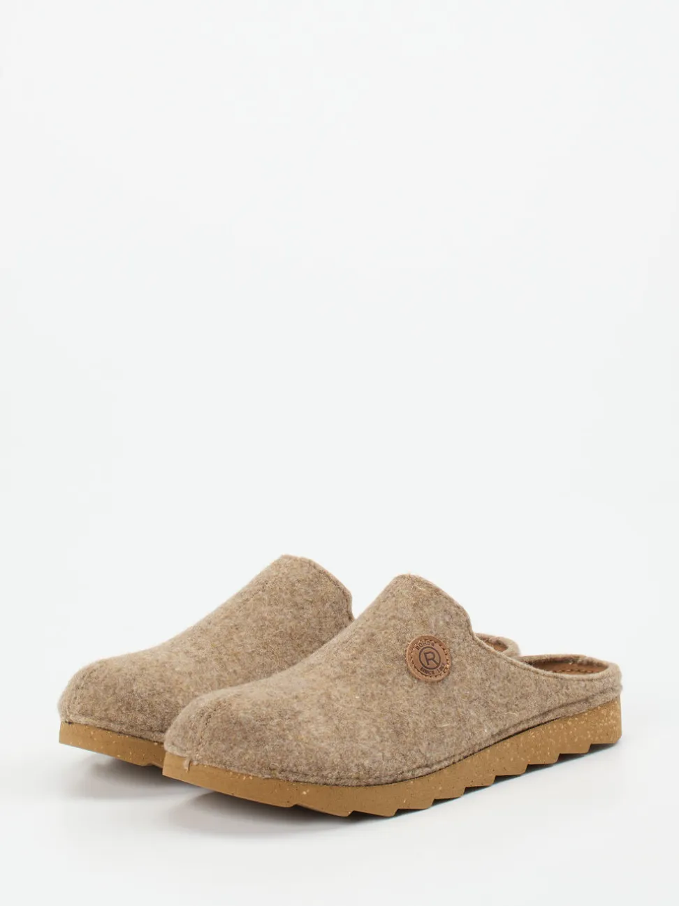 Rohde – Filzpantoffeln aus Soft-Filz in Beige