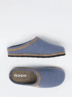 Rohde – Filzpantoffeln aus Filz in Jeansblau