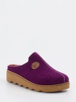 Rohde – Hausschuh-Clogs aus Filz Violett