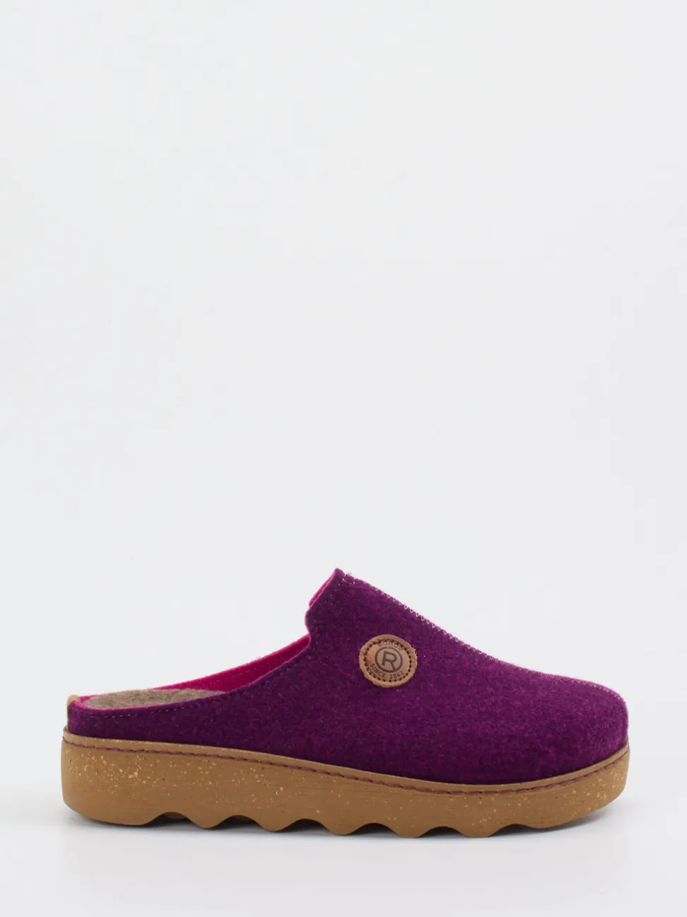 Rohde – Hausschuh-Clogs aus Filz Violett