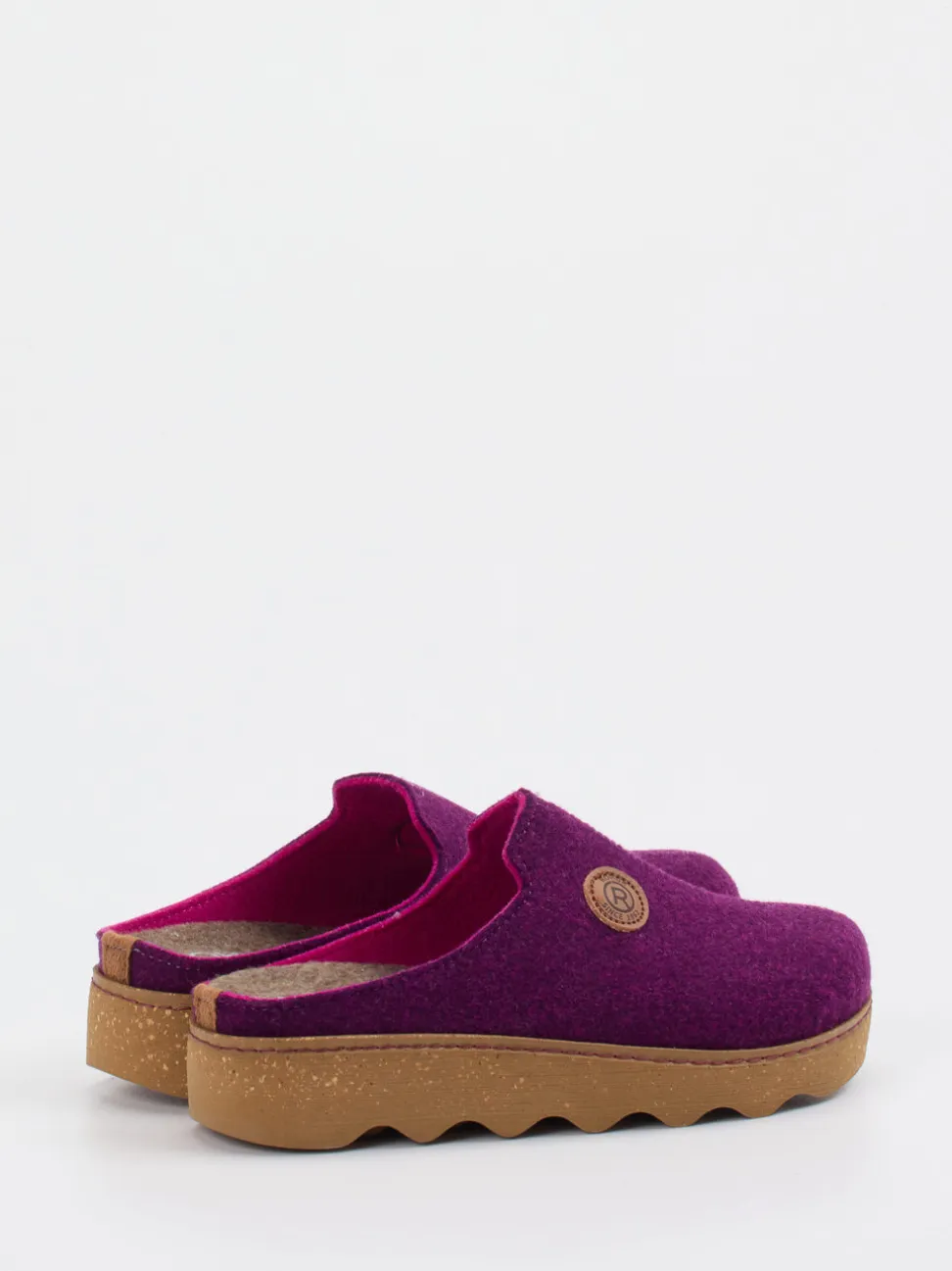 Rohde – Hausschuh-Clogs aus Filz Violett