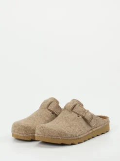 Rohde – Hausschuh-Clogs aus Filz in Beige