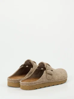 Rohde – Hausschuh-Clogs aus Filz in Beige