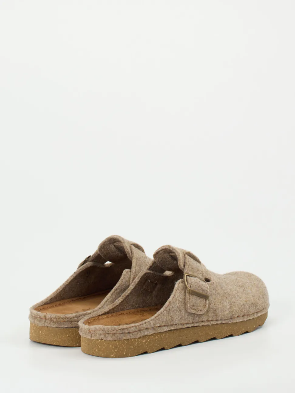 Rohde – Hausschuh-Clogs aus Filz in Beige