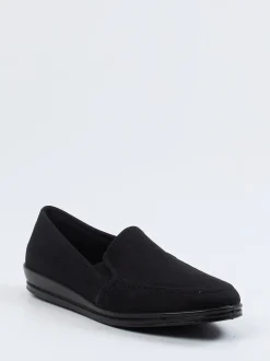 Rohde – Hausschuh-Slipper aus Textil in Schwarz