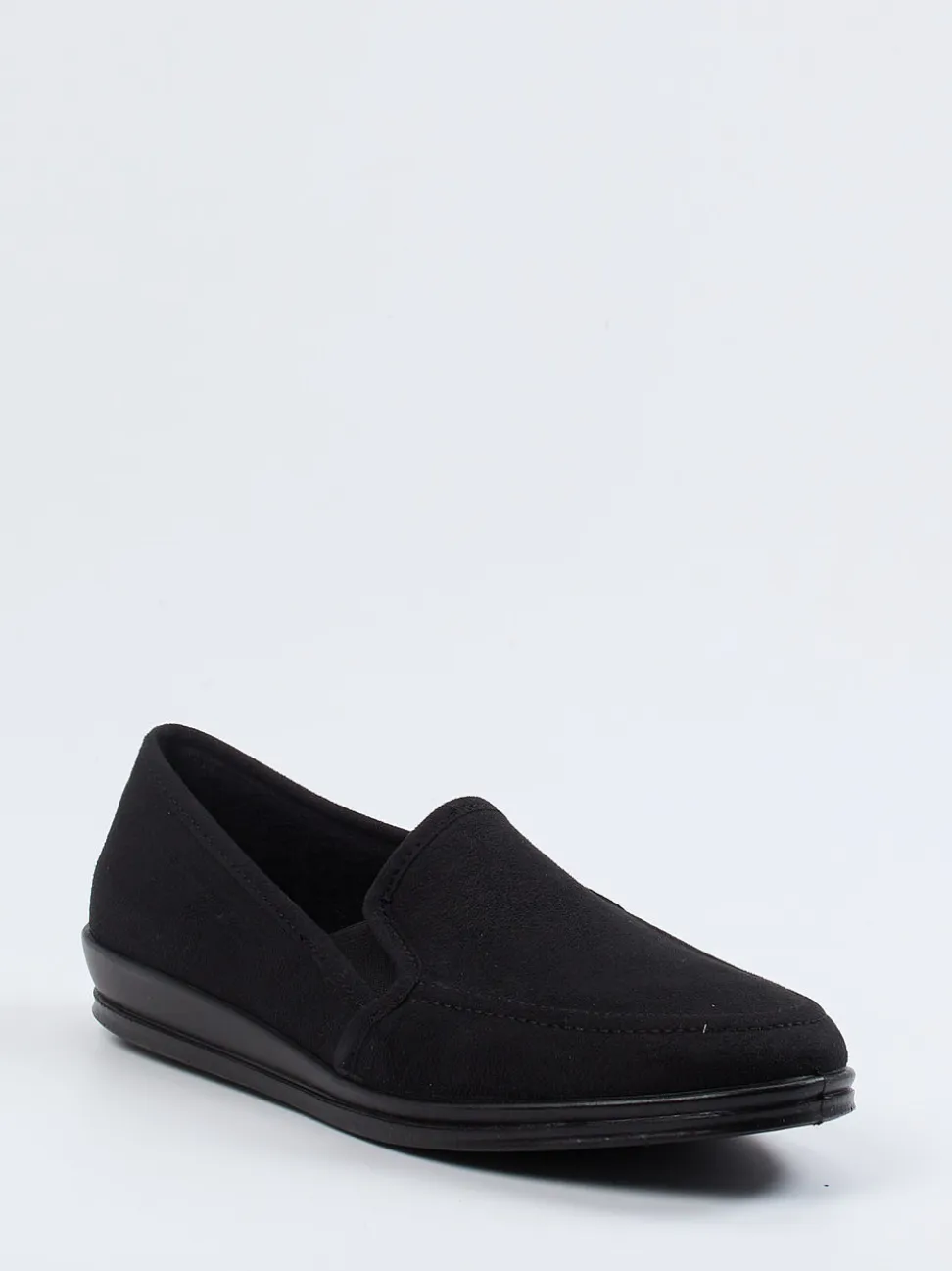 Rohde – Hausschuh-Slipper aus Textil in Schwarz