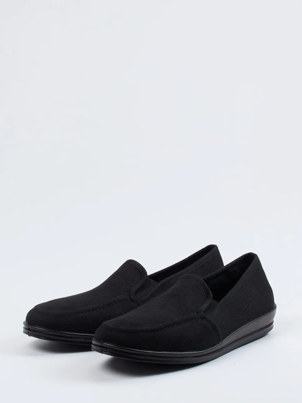 Rohde – Hausschuh-Slipper aus Textil in Schwarz