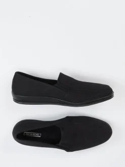 Rohde – Hausschuh-Slipper aus Textil in Schwarz