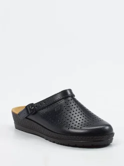 Rohde – Komfort-Clogs aus Kalbleder blau