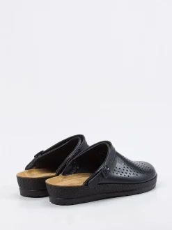 Rohde – Komfort-Clogs aus Kalbleder blau