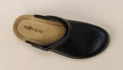 Rohde – Komfort-Clogs aus Kalbleder blau