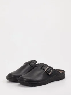 Rohde – Komfort-Clogs aus Leder Schwarz
