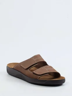 Rohde – Komfort-Pantolette aus Nubukleder Braun