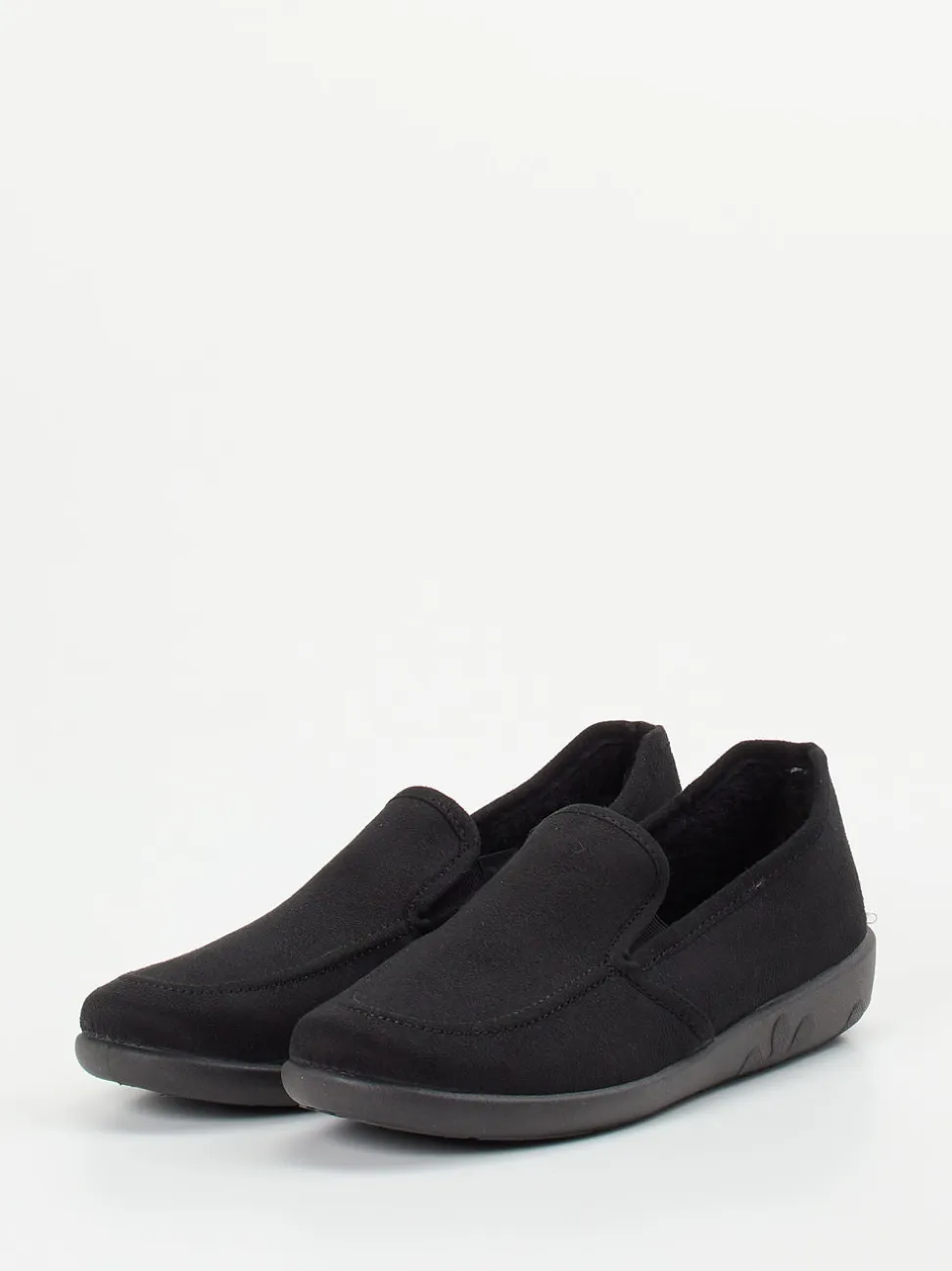 Rohde – Komfort-Slipper aus Textil schwarz