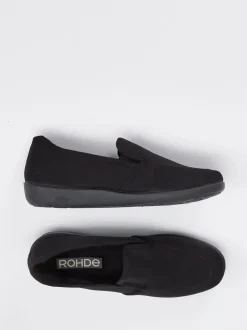 Rohde – Komfort-Slipper aus Textil schwarz