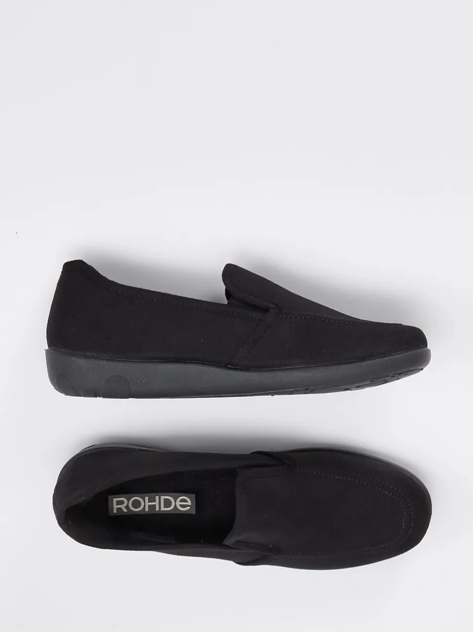 Rohde – Komfort-Slipper aus Textil schwarz