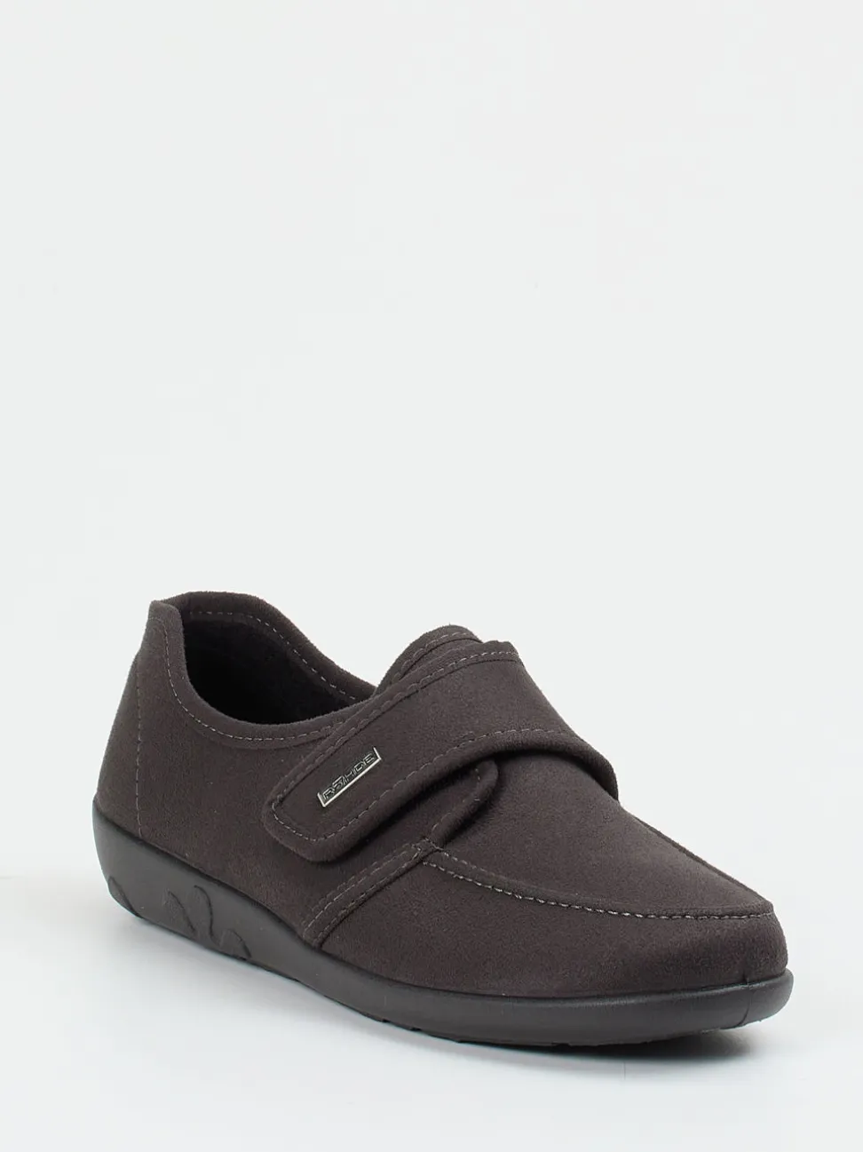 Rohde – Komfort-Slipper aus Textil Dunkelbraun