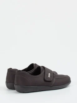 Rohde – Komfort-Slipper aus Textil Dunkelbraun