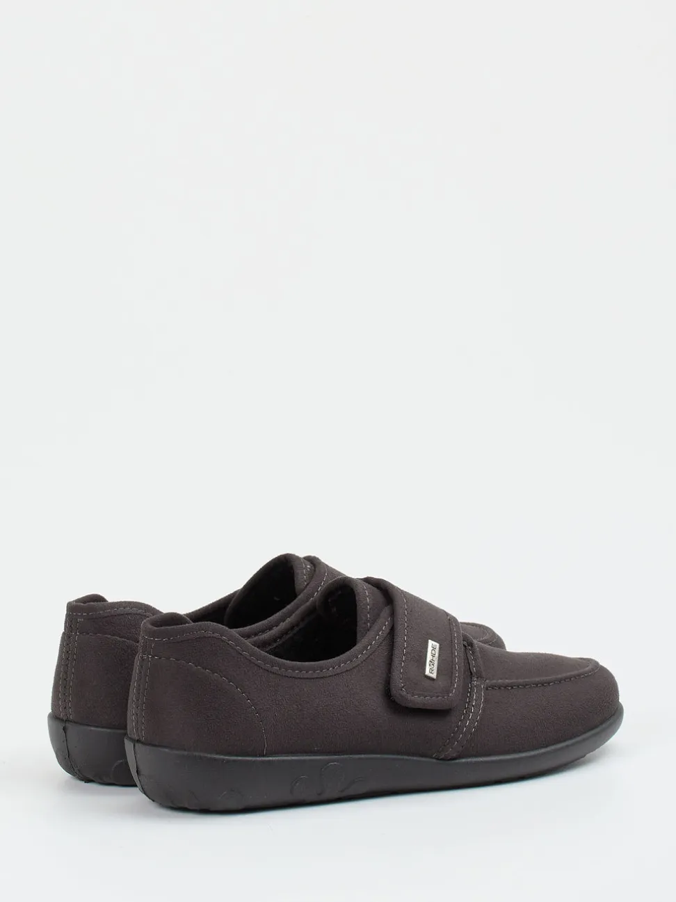 Rohde – Komfort-Slipper aus Textil Dunkelbraun