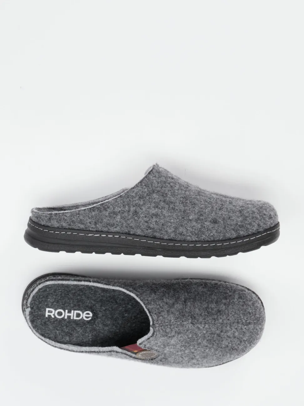 Rohde – Pantoffel aus Filz in Grau