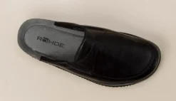 Rohde – Pantolette aus Kalbleder schwarz
