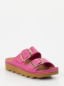 Rohde – Pantoletten aus Nubukleder in Fuchsia