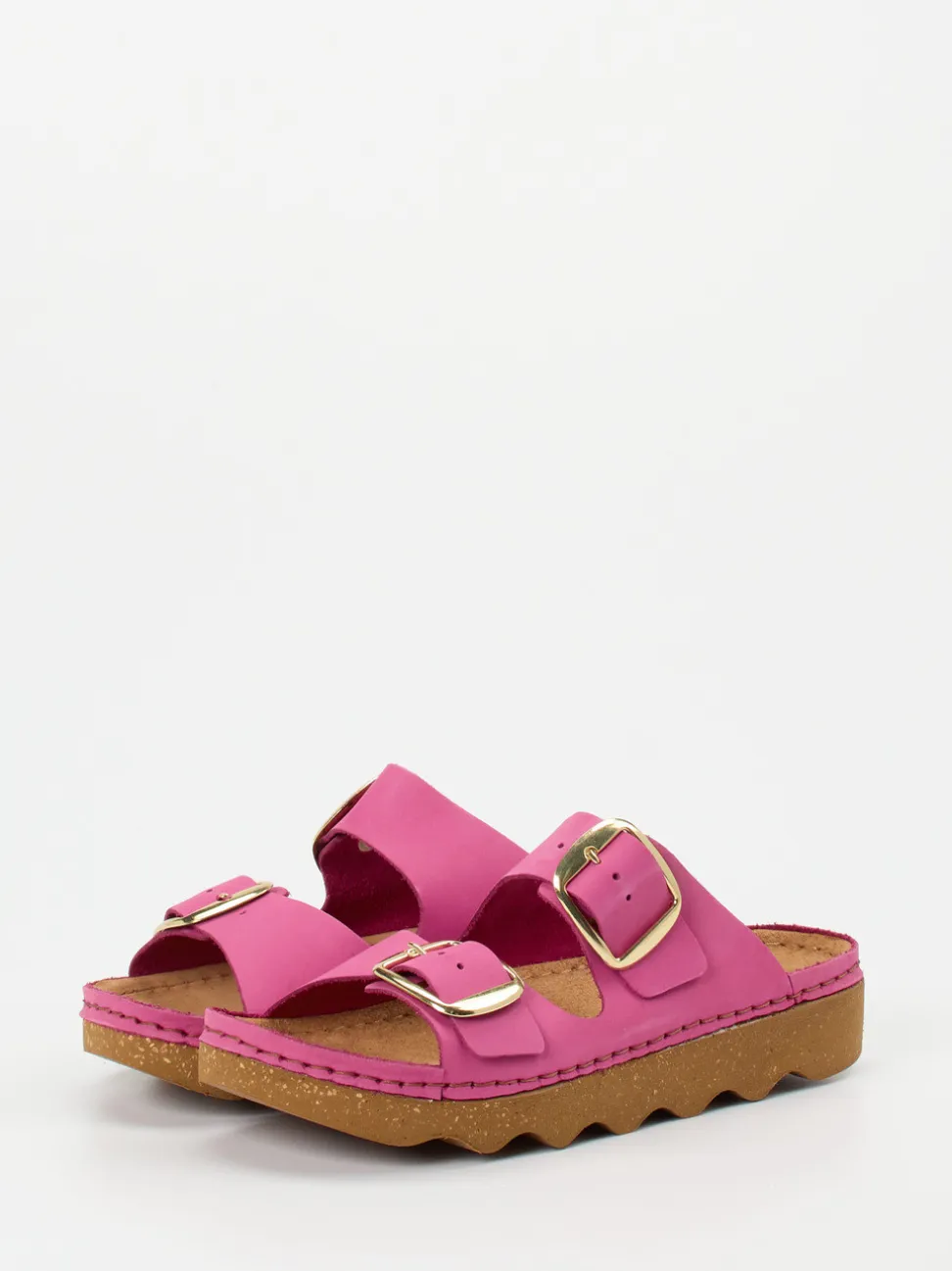 Rohde – Pantoletten aus Nubukleder in Fuchsia