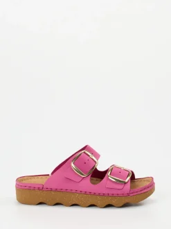 Rohde – Pantoletten aus Nubukleder in Fuchsia