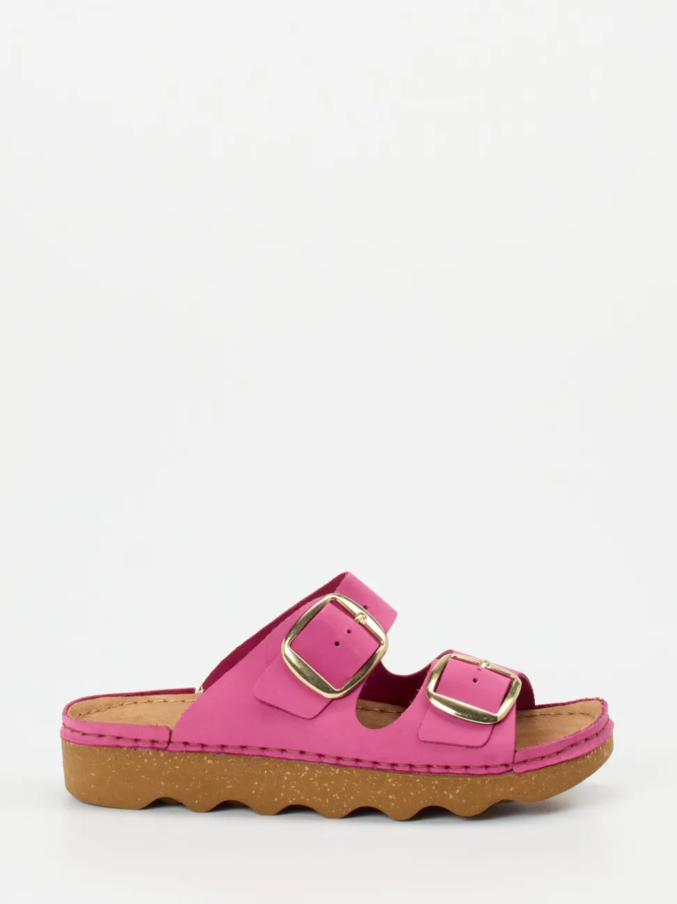 Rohde – Pantoletten aus Nubukleder in Fuchsia