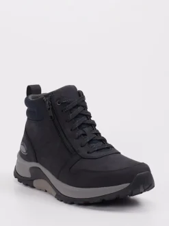 rollingsoft – Schnürboots aus Nubukleder Tiefschwarz
